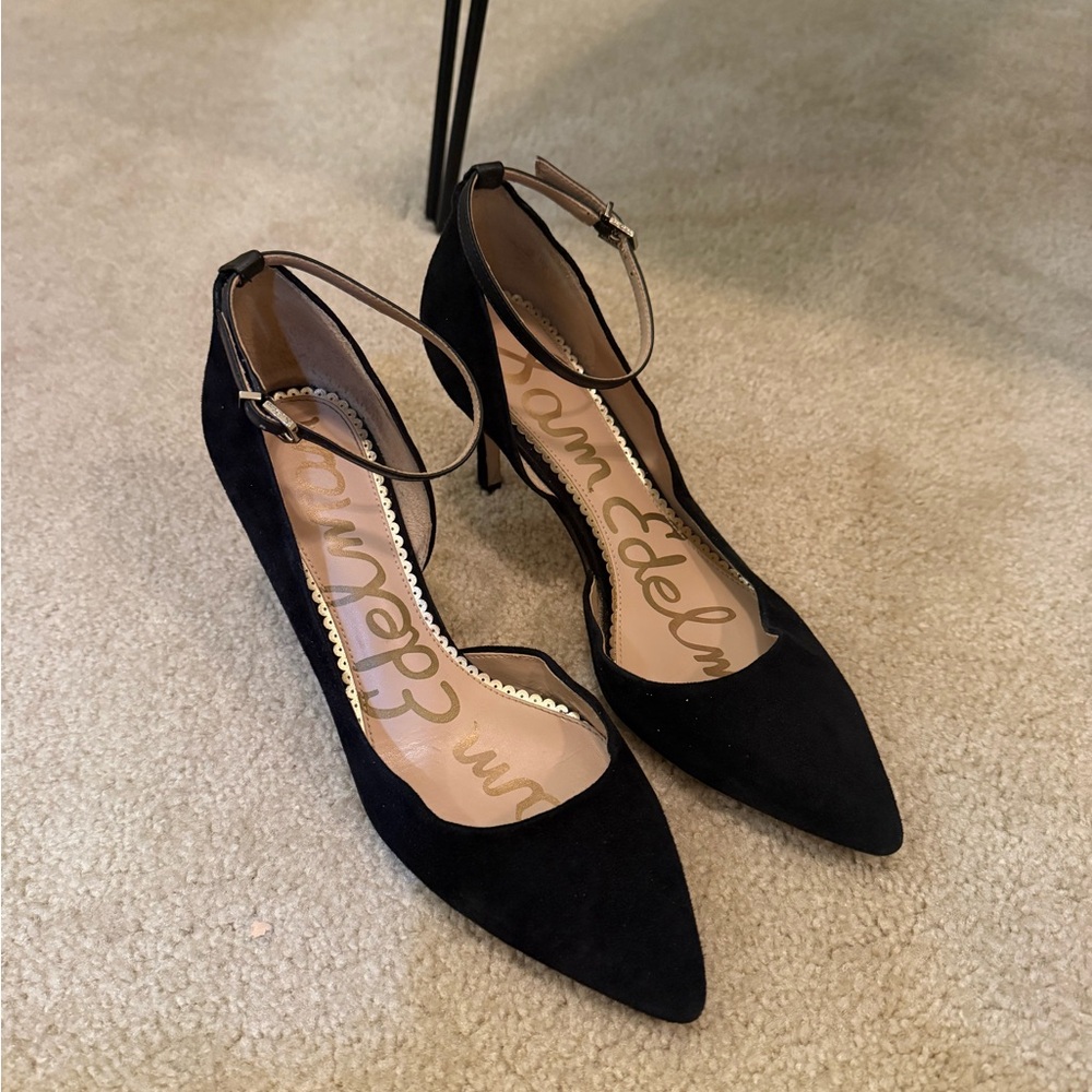 Sam Edelman Black Suede Heels